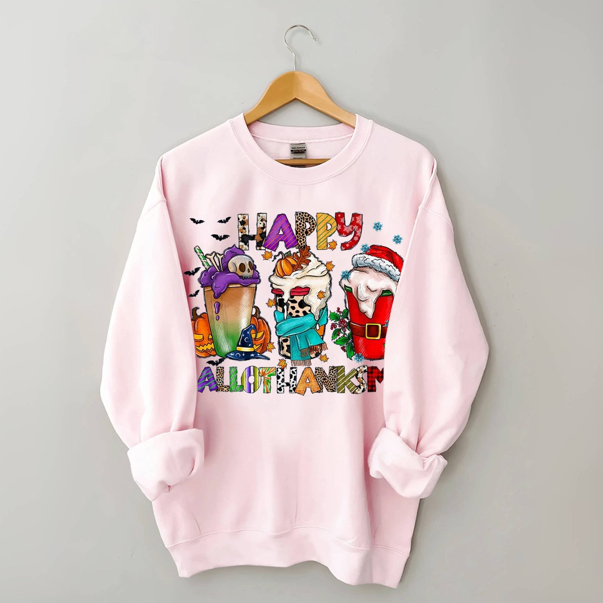 Happy Hallothanksmas Casual Sweatshirt