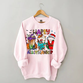 Happy Hallothanksmas Casual Sweatshirt