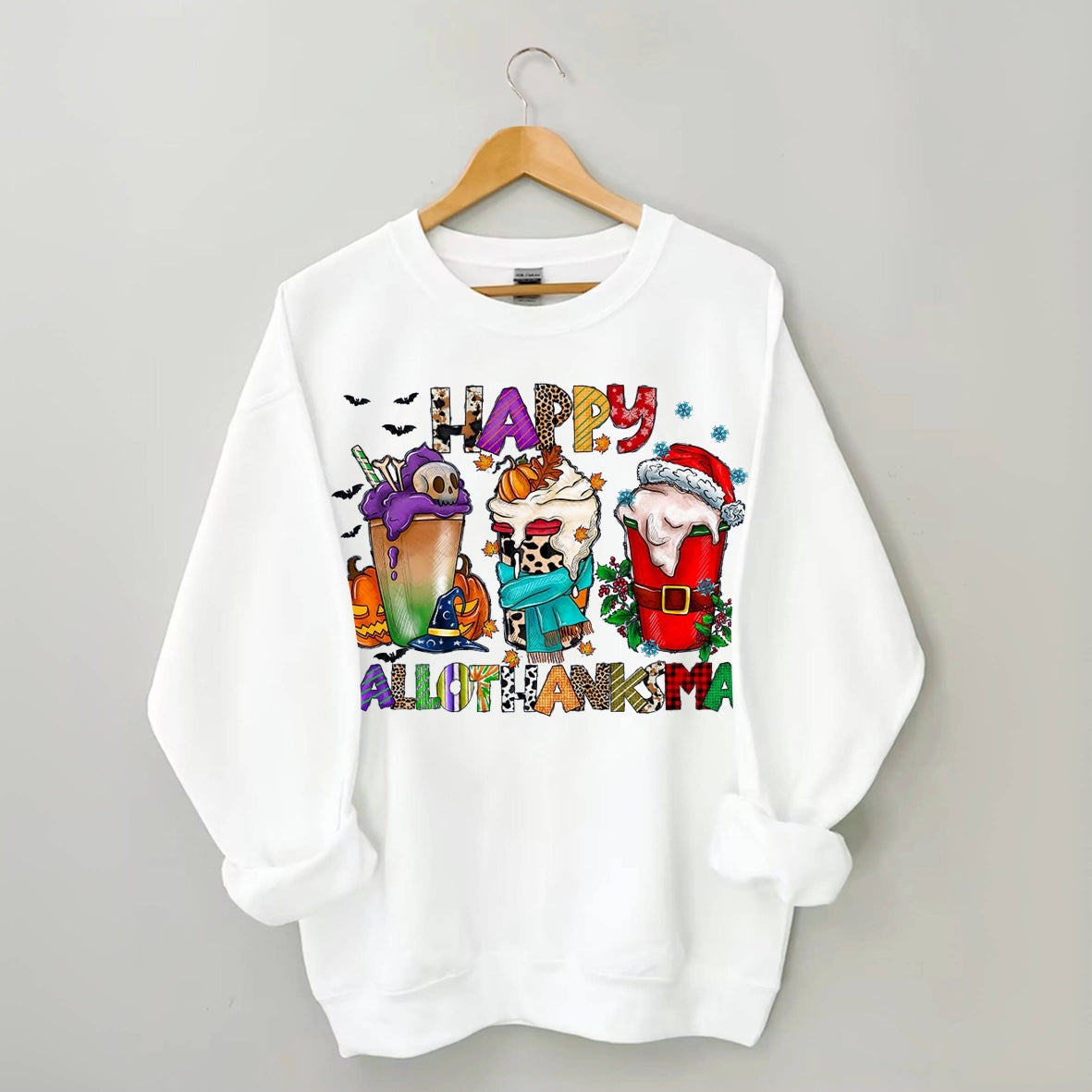 Happy Hallothanksmas Casual Sweatshirt