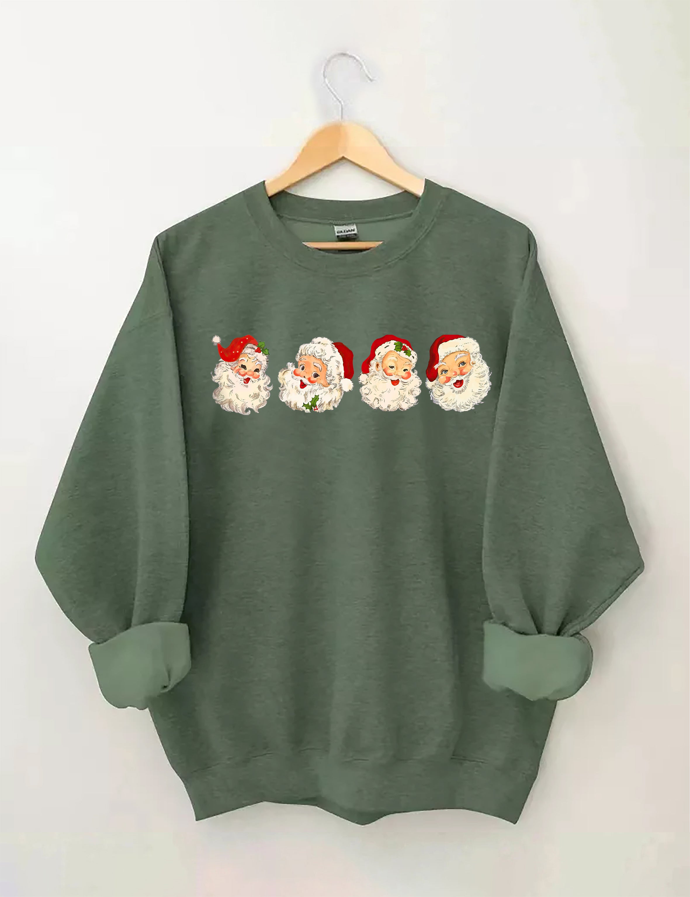 Retro Cheerful Santa Sweatshirt