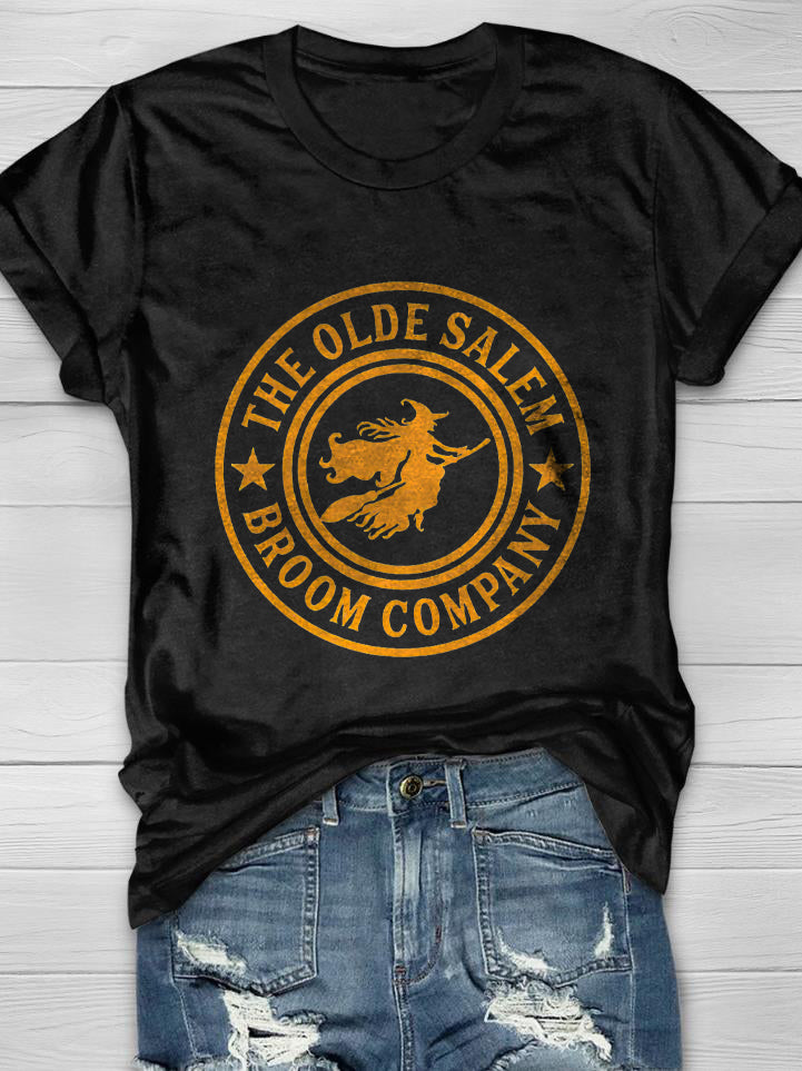 The Olde Salem Broom Company Printed Women's Crew T-shirt