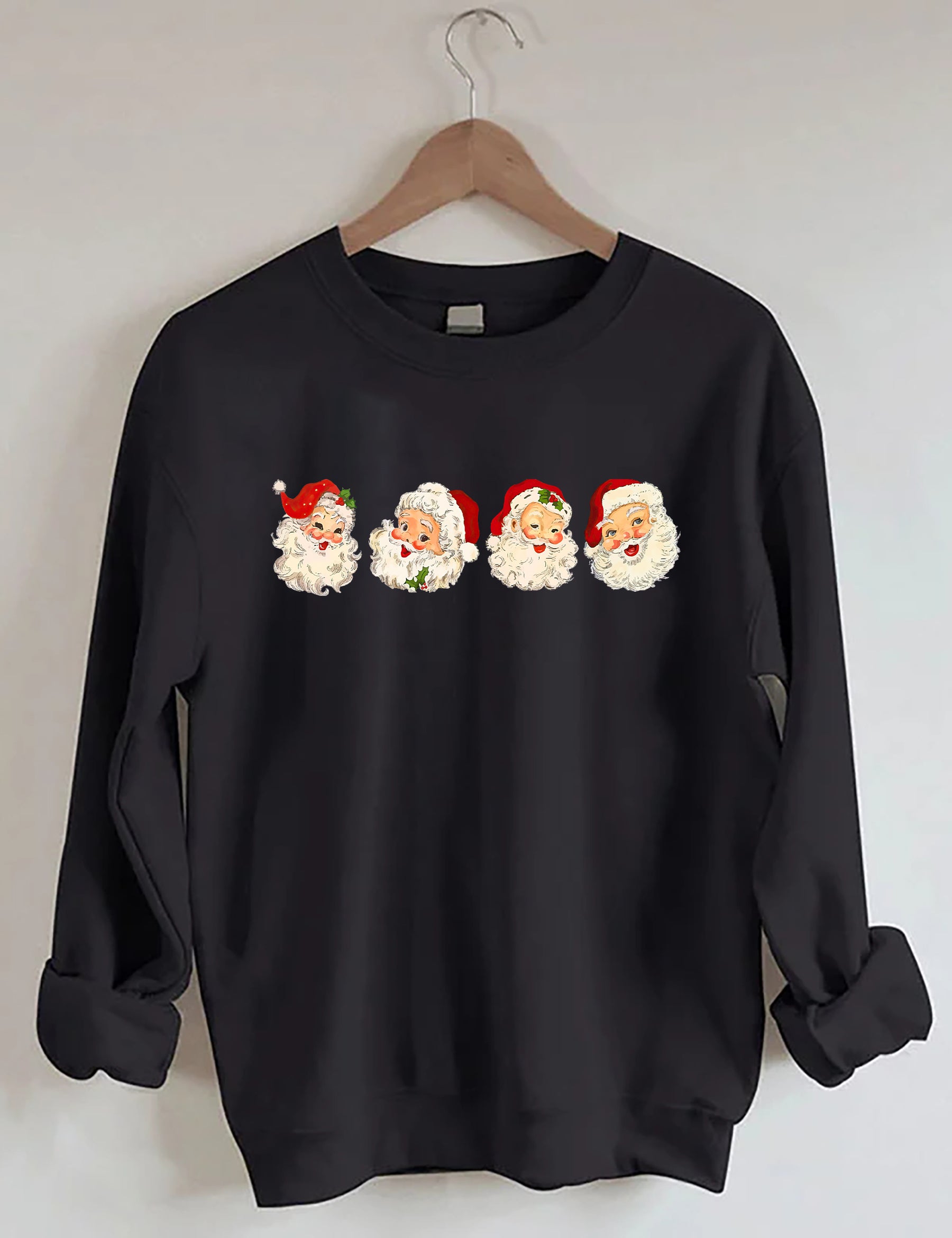 Retro Cheerful Santa Sweatshirt