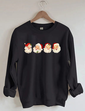 Retro Cheerful Santa Sweatshirt