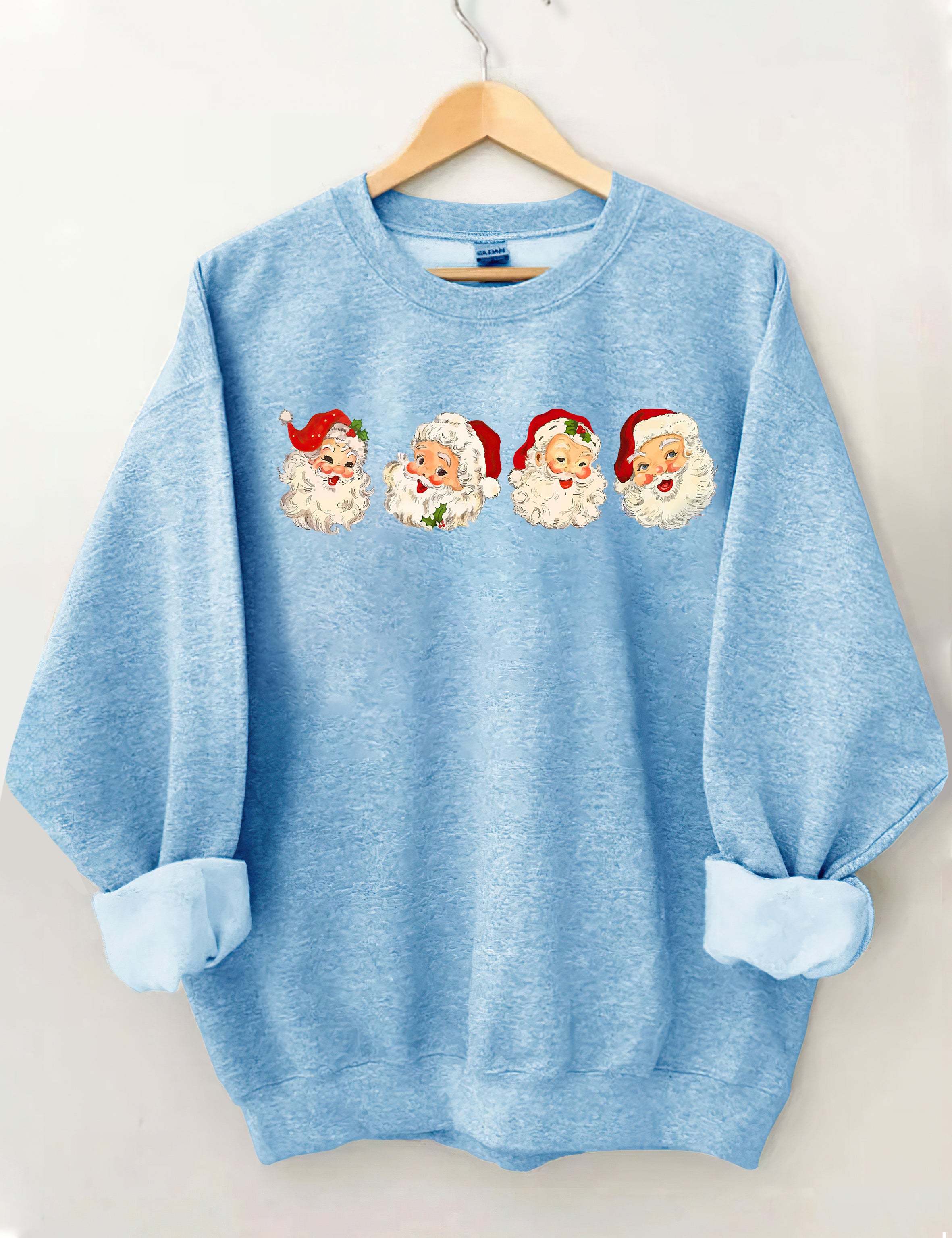 Retro Cheerful Santa Sweatshirt