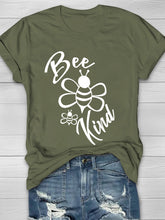 Bee Kind Printed Women's T-shirt
