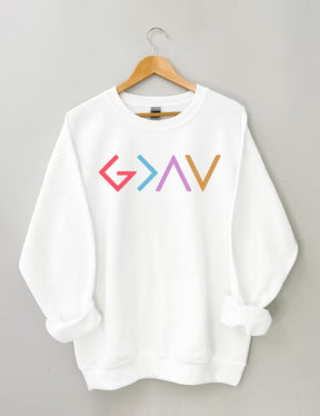 God Is Greater Than The Highs And Lows Sweatshirt