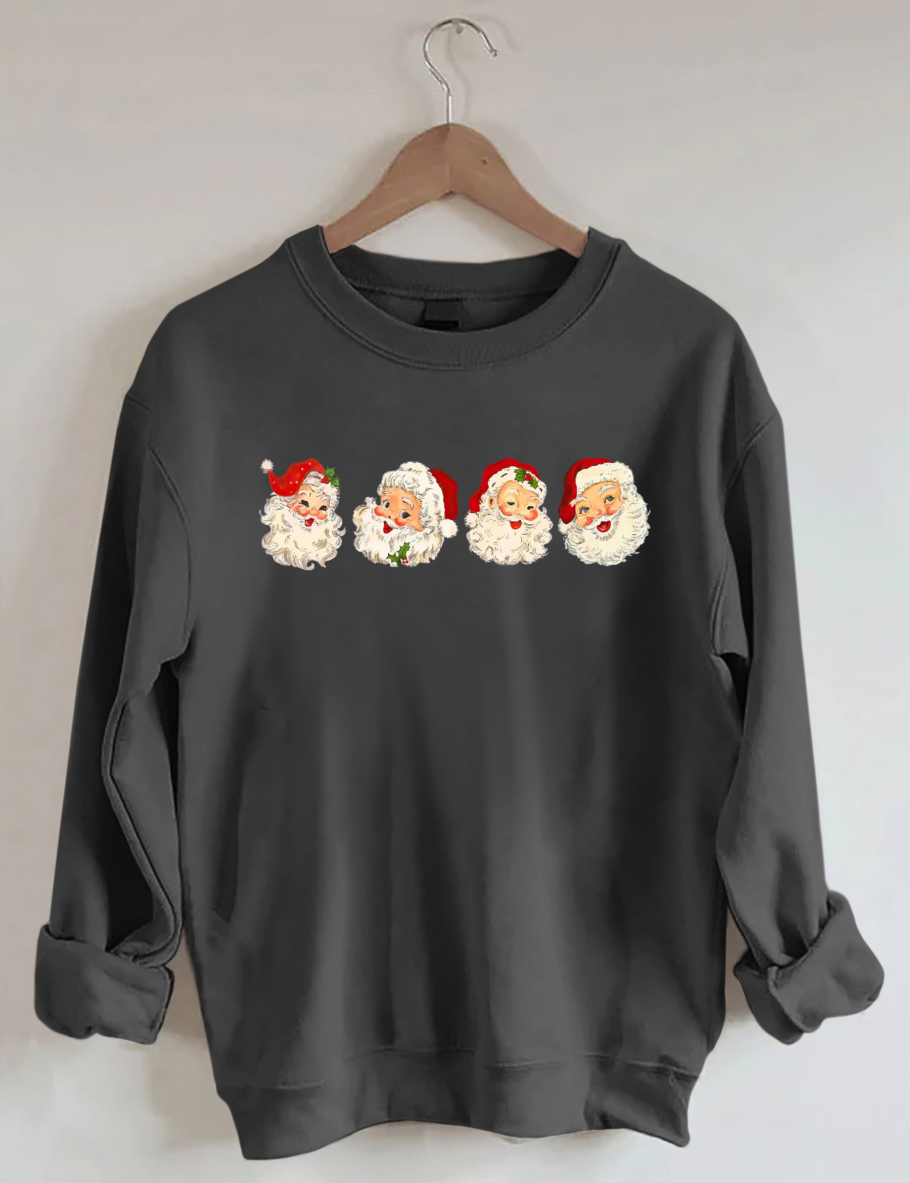 Retro Cheerful Santa Sweatshirt