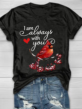 I Am Always With You Printed Crew Neck Women's T-shirt