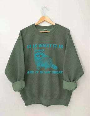 It Is What It Is And It Is Not Great Sweatshirt