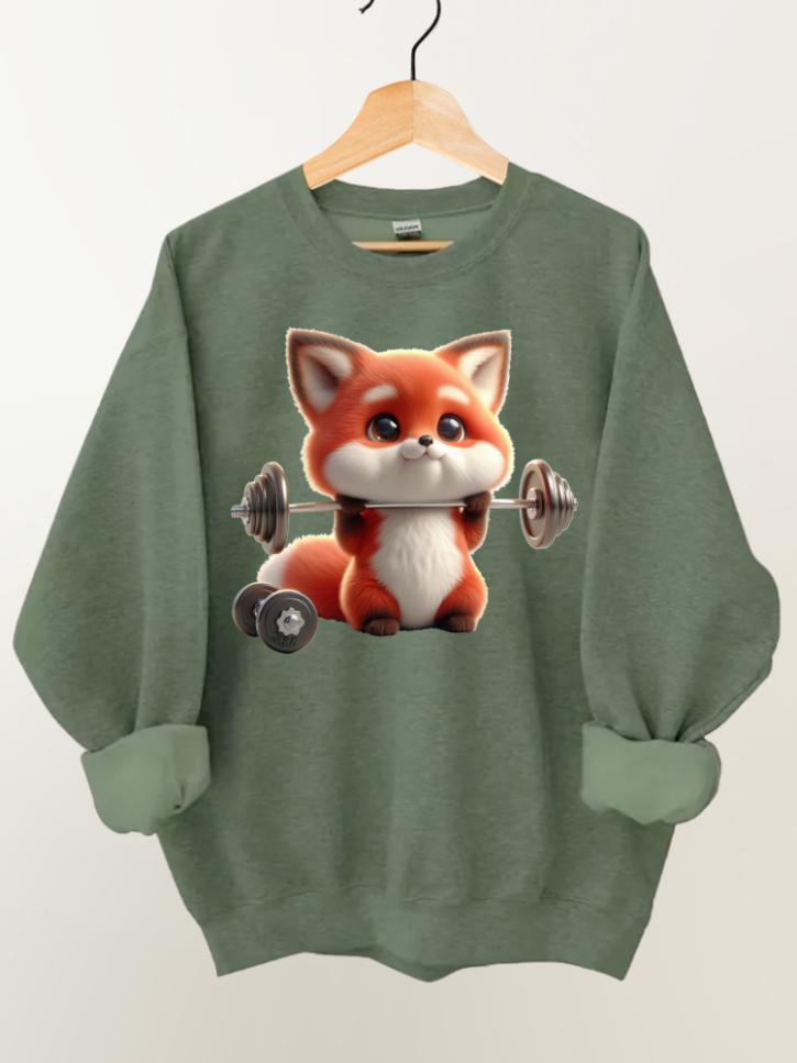 Ironpanda Lift Heavy Fox Baby Gym Sweatshirt