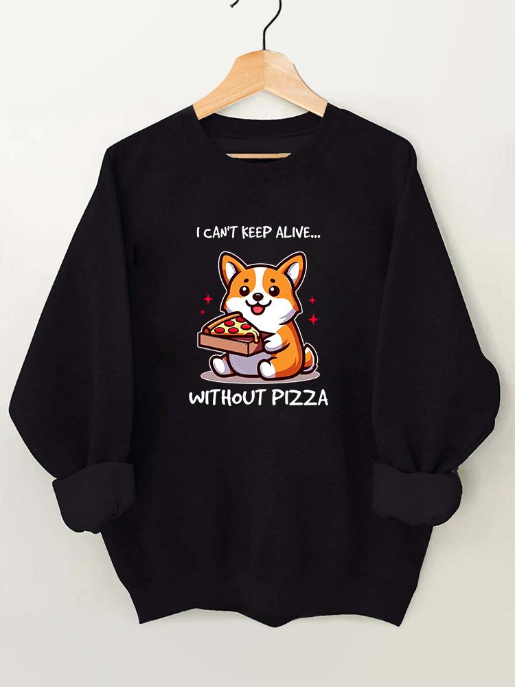 Without Pizza Gym Sweatshirt