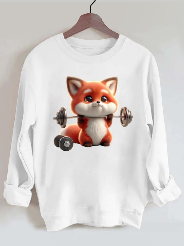 Ironpanda Lift Heavy Fox Baby Gym Sweatshirt