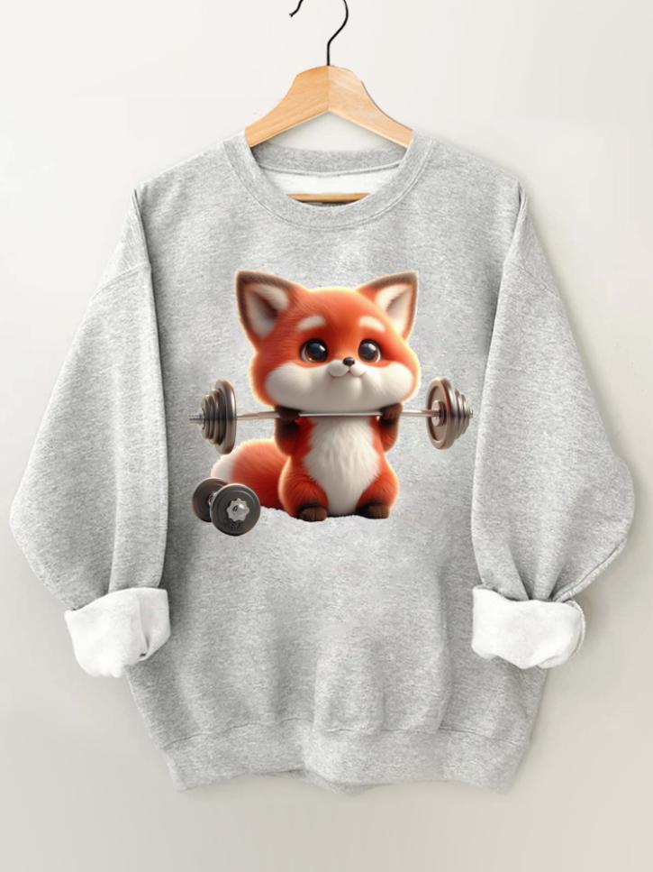 Ironpanda Lift Heavy Fox Baby Gym Sweatshirt