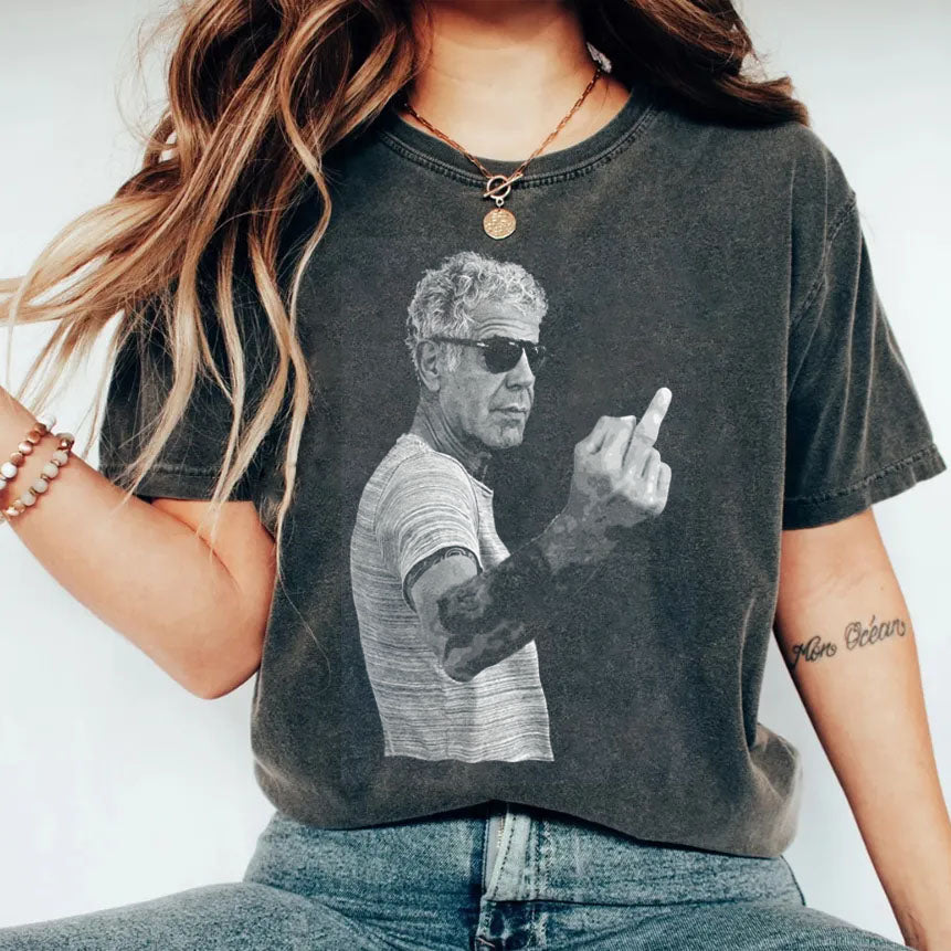 Anthony Bourdain Middle Finger Sweatshirt/T-shirt
